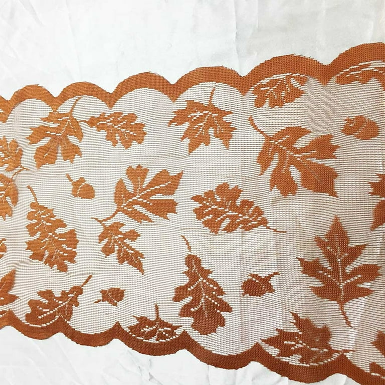 Maple Leaf Lace Table Runner Perfect for Fall Dinner Parties Restaurant Decor Maple Leaf Lace Table Runner Perfect for Fall Dinner Parties Restaurant Decor